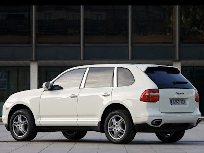 SUV inside car Porsche Cayenne Diesel Side