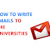 How to write emails and ask questions properly to the universities