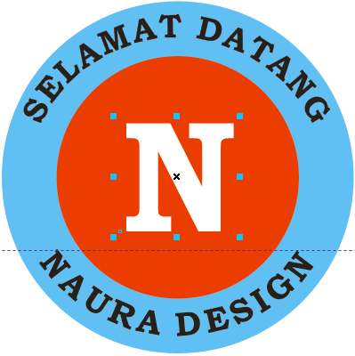 membuat tulisan melingkar dengan corel draw - naura design