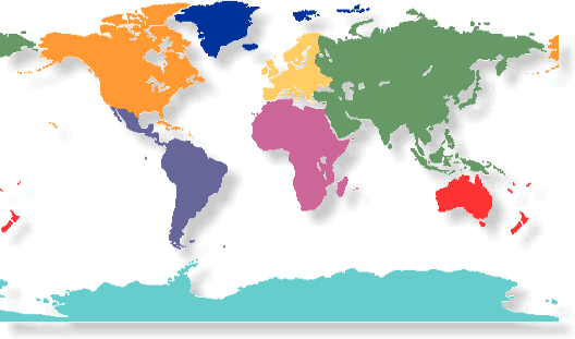 map of seven continents and oceans free printable maps