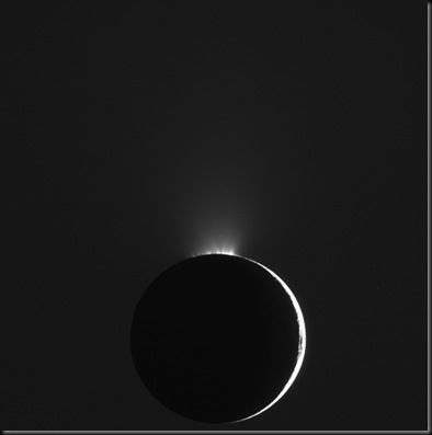 Encéladoem fotografia feita pela Cassini (Foto: Cassini/Ciclops / NASA, ESA)