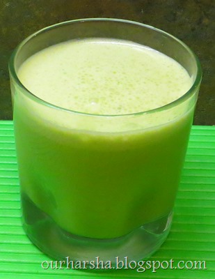 Spinach Banana Milk shake (3)