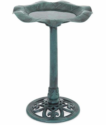 Best Choice Products Outdoor Lily Leaf Resin Bird Bath