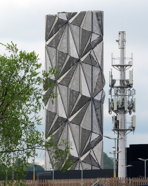 The Optic Cloak by Conrad Shawcross, Blackwall Tunnel Approach, Greenwich Peninsula, London