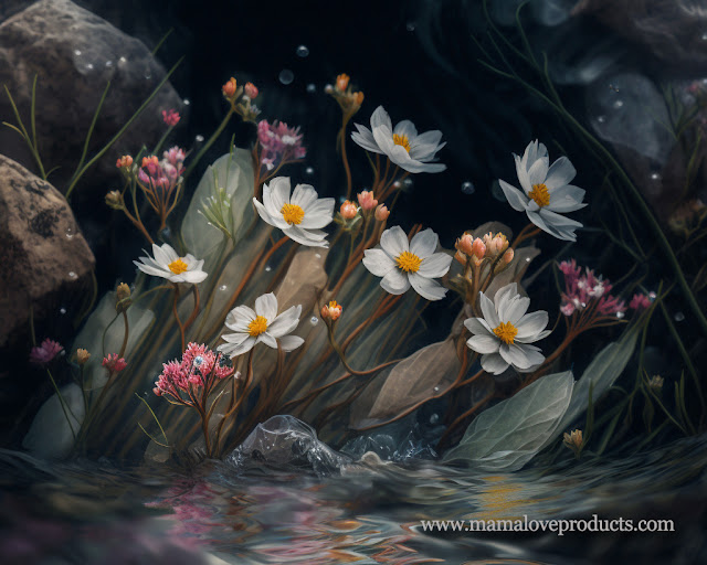 Flowers in a Stream