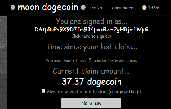 Free Mining Dogecoin with New Moon