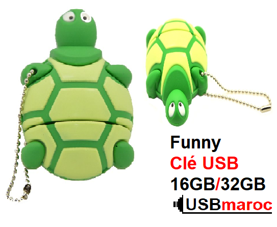 Funny Clé USB 16GB / 32GB FEBNISCTE forme de Tortue Verte  USB 2.0 16Go / 32Go Flash drive a vendre