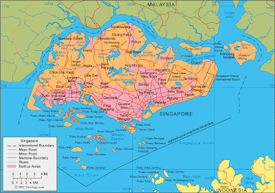 Mapa de Singapur Mapa Región