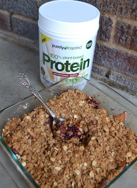 Healthier Protein Fruit Crisp