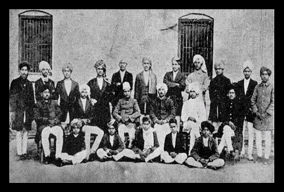 Bhagat Singh (4th from right standing) National College, Lahore