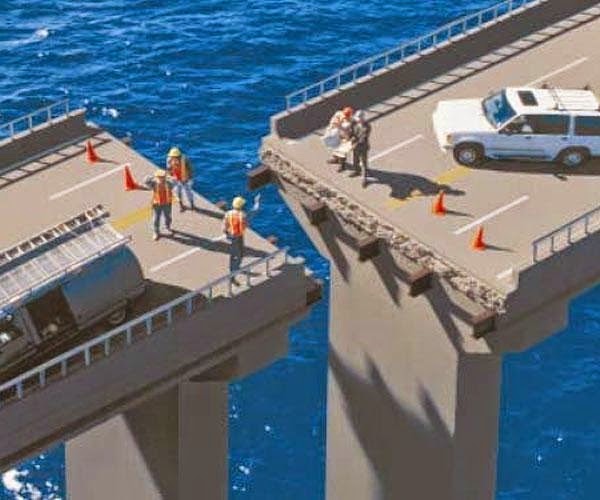 #11. We don't want this photo to be real, just for their sakes. - 34 Unbelievable Construction Fails That Actually Happened… #27 Probably Got Fired.