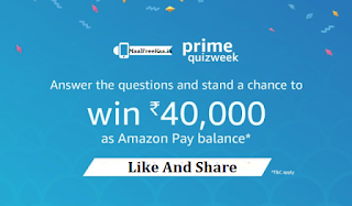 Amazon Prime Quiz Contest