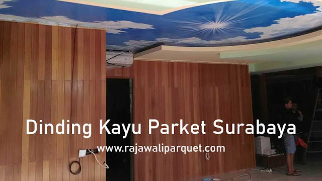 Dinding kayu parket untuk rumah di surabaya