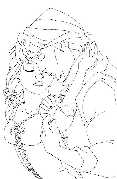 Rapunzel Wedding Coloring Papges  Download Flynn Coloring Pages At    Resolution
