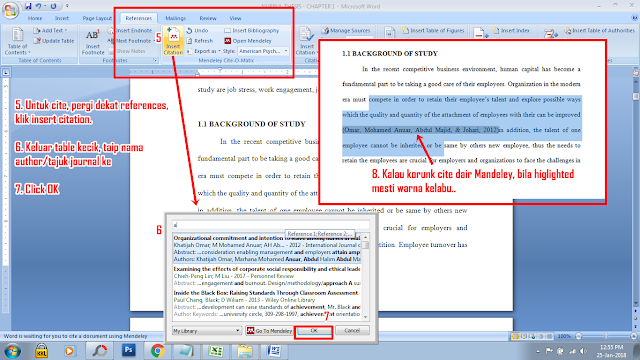 Cara Mudah buat Citation/References Using Mendeley