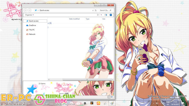 Windows 10 Ver. 1703 Theme Hajimete no Gal by Enji Riz