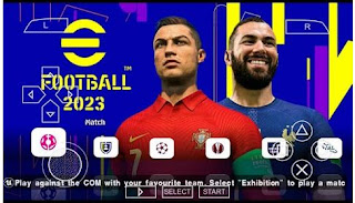 Download PES 2023 PPSSPP V2 Real Faces FIFA World Cup Graphics HD New Update Kits And Latest Transfer