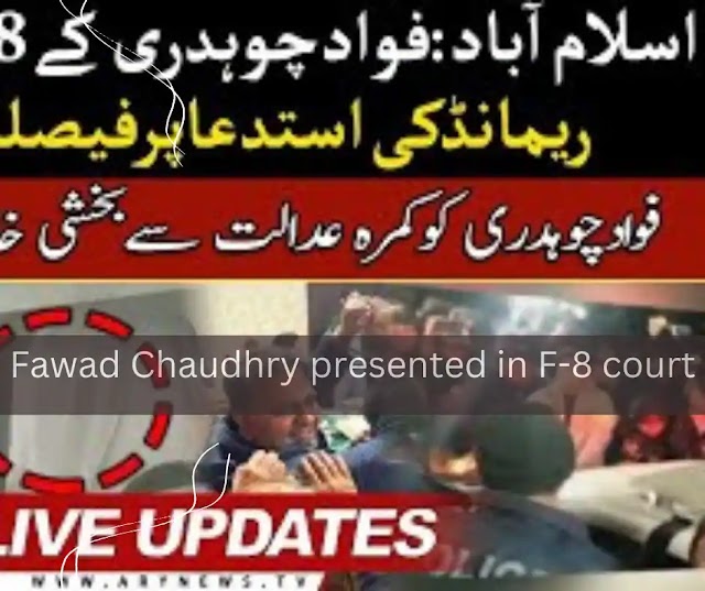 Fawad Chaudhry presented in F-8 court | Politician