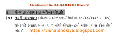 Gujarat government job 10 pass