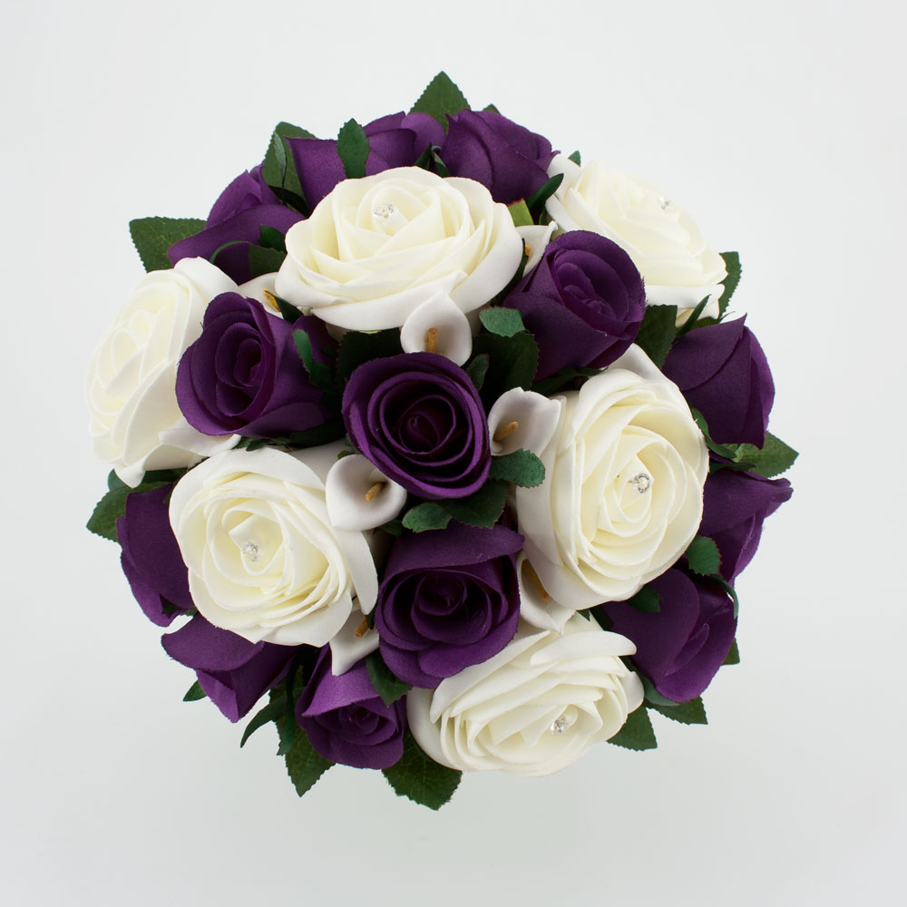 Firenze Flora: Beautiful Purple Wedding Bouquet