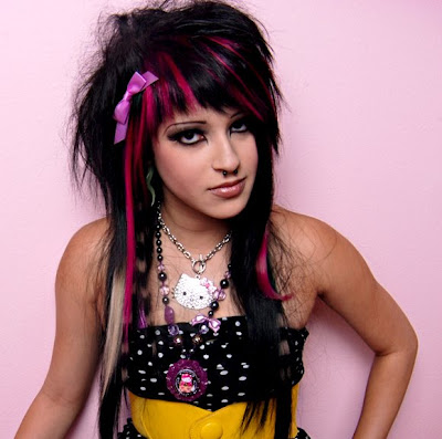 emo girls hairstyles. Emo hairstyles for girls are