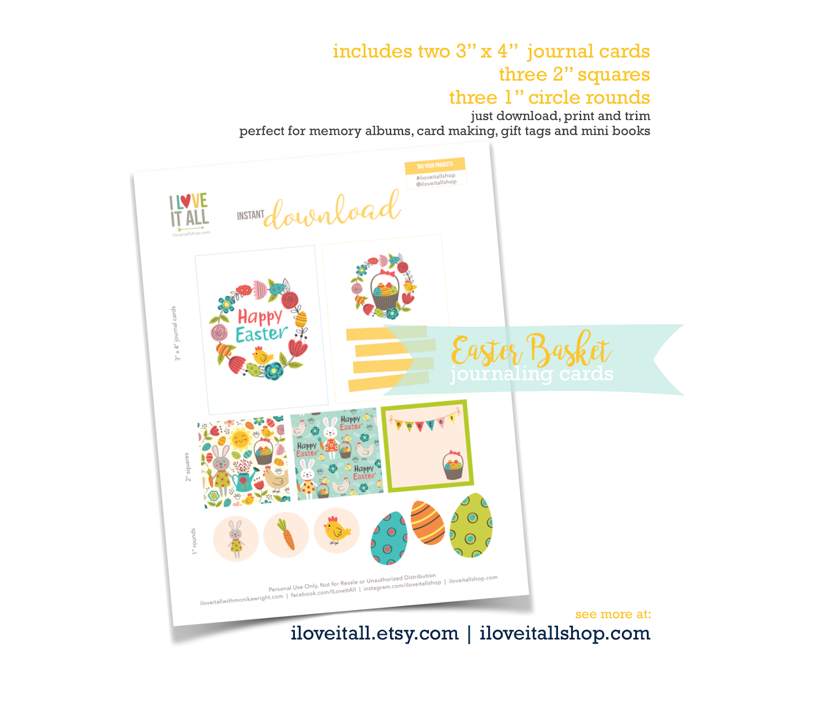 #free Easter card #instant download #printable #Happy Easter #card #free printable