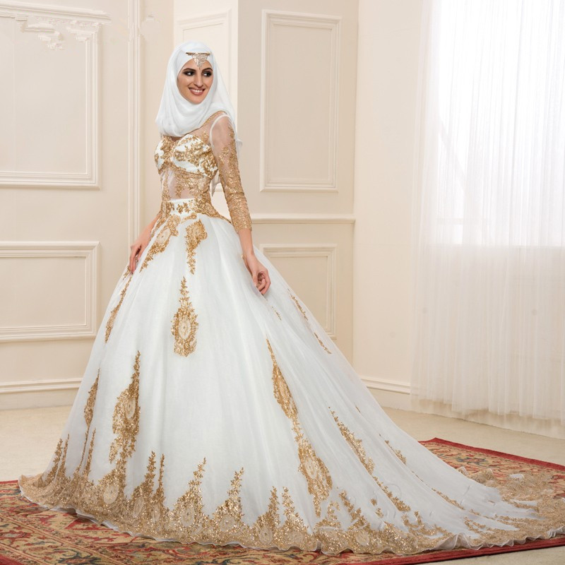Model Gaun  Pengantin  Modern Mewah Gaya Arabic