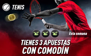 sportium promo Tenis: 3 Apuestas con Comodín