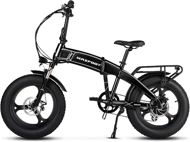 NF NIGHTFIRE Maxfoot MF-19 500W Folding Electric Mountain Front Suspension  Bike