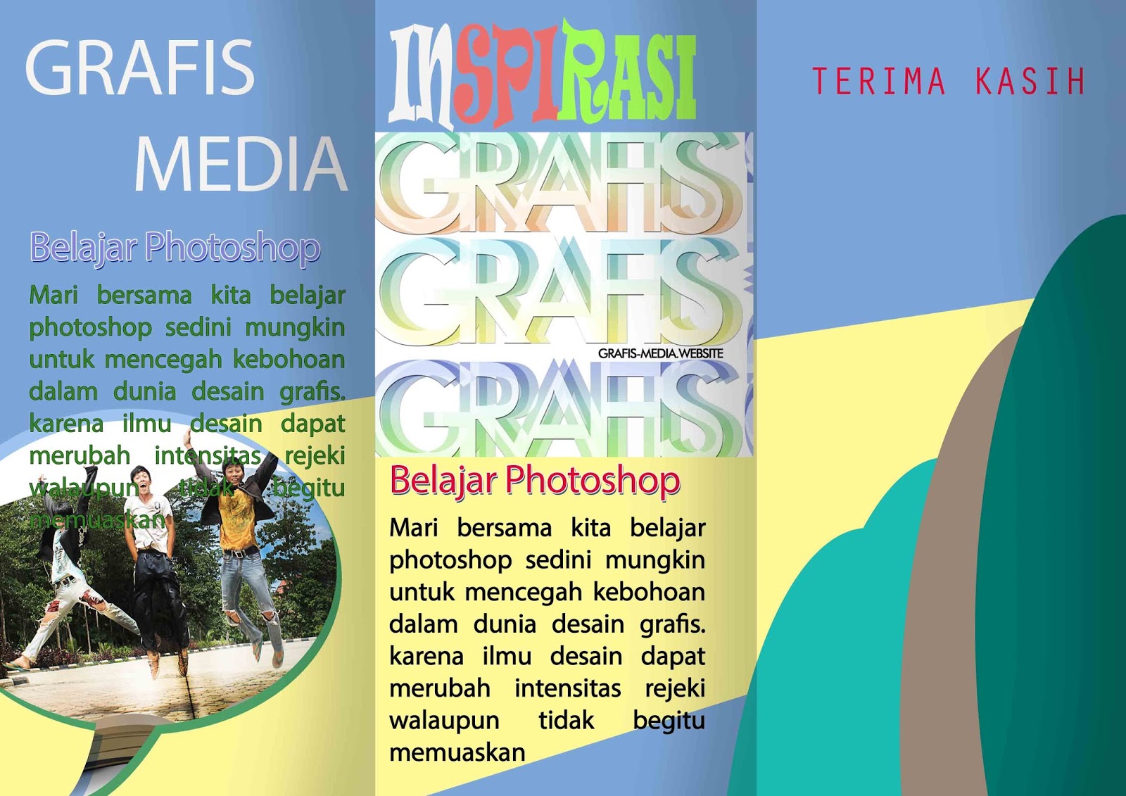 CARA MEMBUAT BROSUR LIPAT 3 DI PHOTOSHOP GRAFIS MEDIA