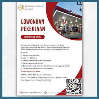 Lowongan Kerja Operator SPBU Pangandaran