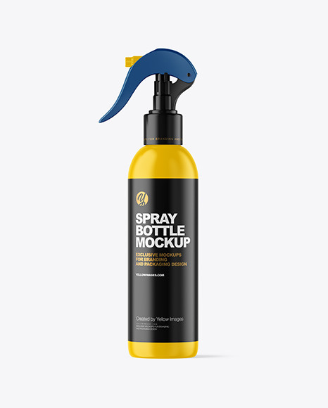 Download Matte Spray Bottle Mockup