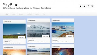 SkyBlue Blogger Template