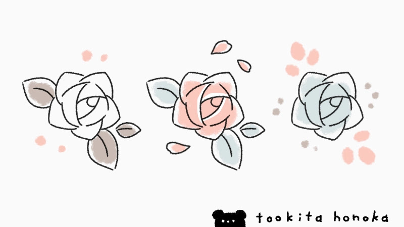 薔薇 バラ の花のイラストの簡単かわいい描き方 シンプル 手書き ボールペン 手帳用 遠北ほのかのイラストサイト 薔薇 バラ の花のイラストの簡単かわいい描き方 シンプル 手書き ボールペン 手帳用 遠北ほのかのイラストサイト