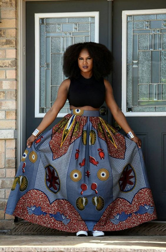 African Fashion: Creative and Beautiful Ankara Styles Skirt