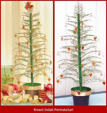 Rangkaian Bunga  Natal  Bikin Pohon  Natal  Hias Dari Kawat 