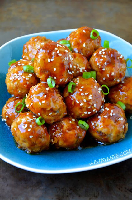 Baked Teriyaki chicken meatballs