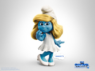 Smurf Smurfette Wallpaper