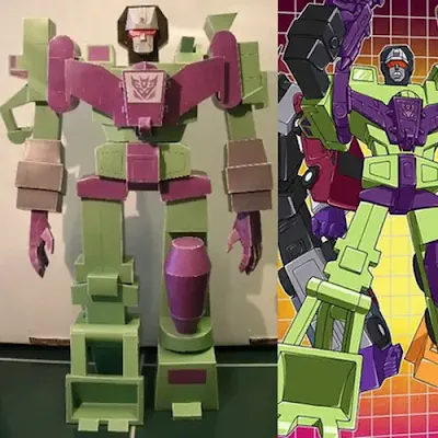 G1 Transformers Devastator Bastelbogen