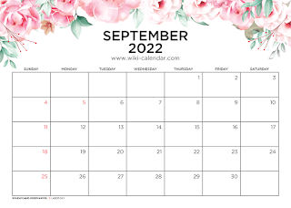 Free Printable Calendar September 2022
