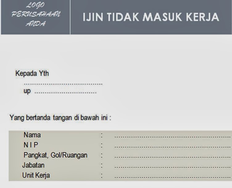 Contoh Surat Izin Tidak Masuk Sekolah Yang Baik Dan Benar 