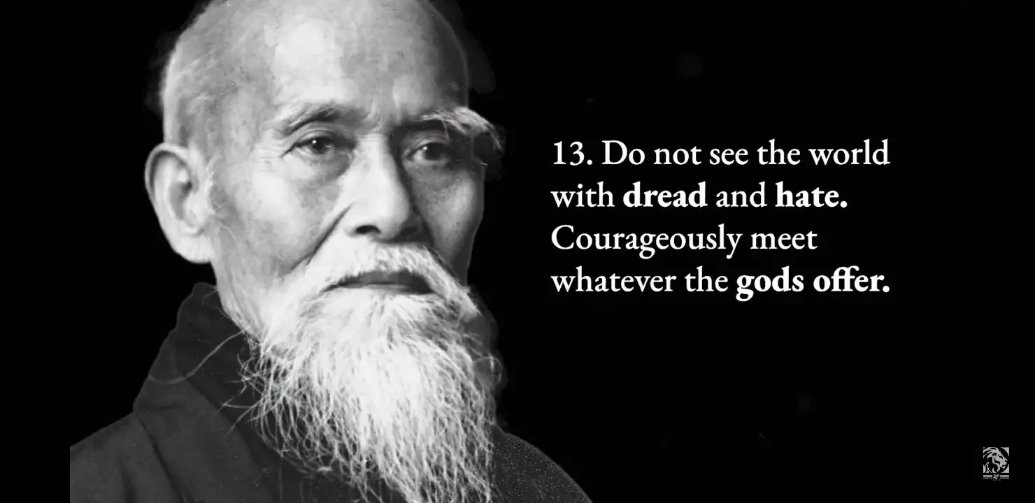 A Life Lesson Quotes by Morihei Ueshiba, lofe lesson learned quotes, a life lesson