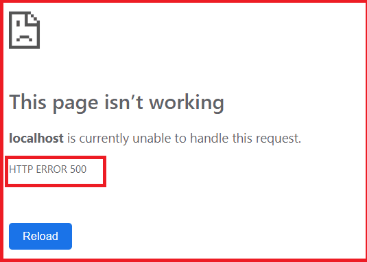 Developer Exception Page Middleware in ASP.NET Core application Error Status Code