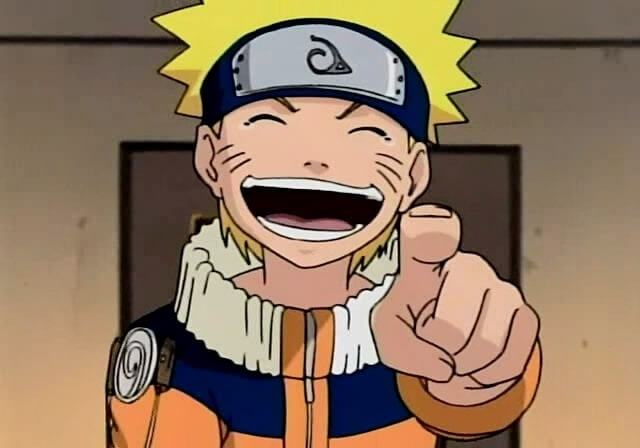 naruto uzumaki laughing