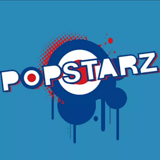 Popstarz London Logo a red, white, and blue target symbol