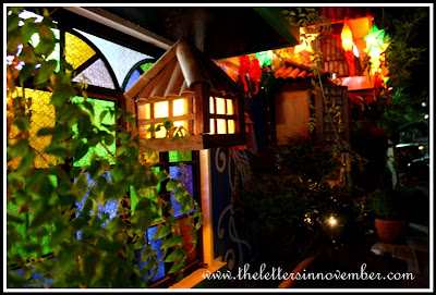 window with lanterns