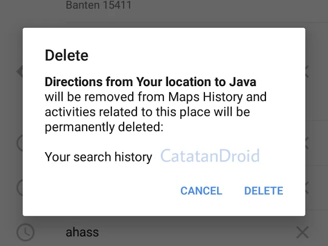 Cara Menghapus History Perjalanan dan Pencarian Tempat di Google Maps