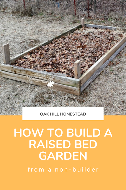 How to build a raised bed garden with no building experience.