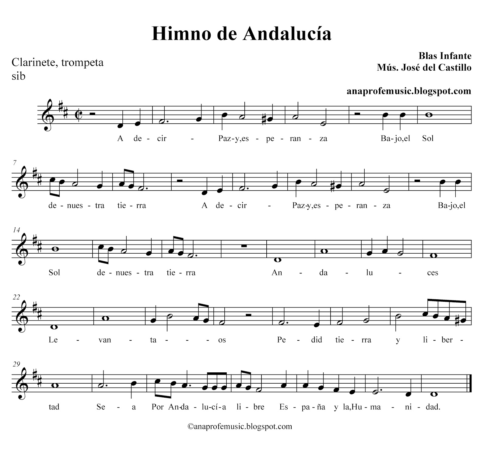 tocapartituras: Las tres hojas Partitura de Piano Fácil Popular Infantil  Andalucía