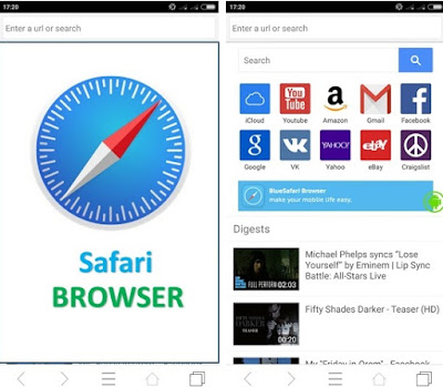 setting desktop site of safari browser in android